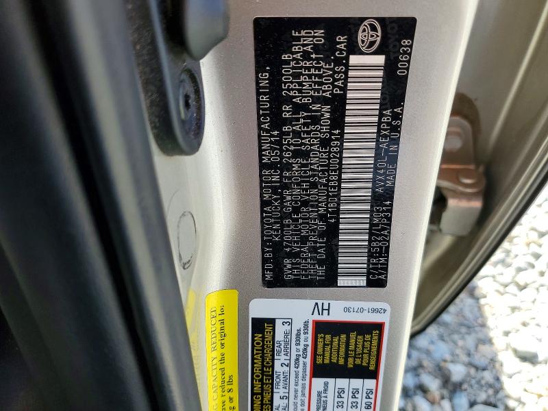 Aukcja sprzedaży 2014 Toyota Avalon Hybrid, vin: 4T1BD1EB8EU028914, numer aukcji: 56892506