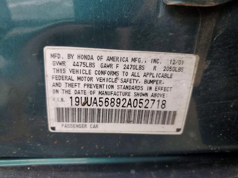 Продаж на аукціоні авто 2002 Acura 3.2tl, vin: 19UUA56892A052718, номер лоту: 58841936
