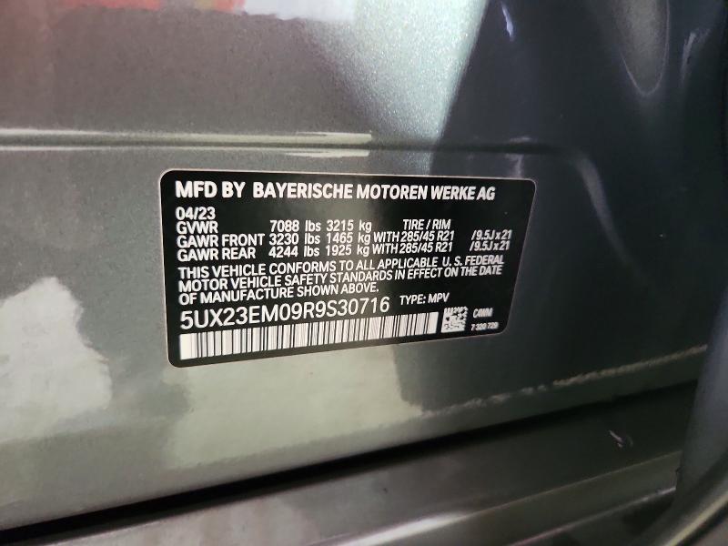 Aukcja sprzedaży 2024 Bmw X7, vin: 5UX23EM09R9S30716, numer aukcji: 58980336