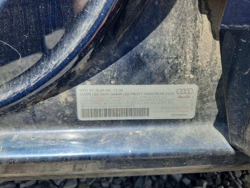 Продаж на аукціоні авто 2009 Audi A4, vin: WAUSF78K29N048666, номер лоту: 85977435