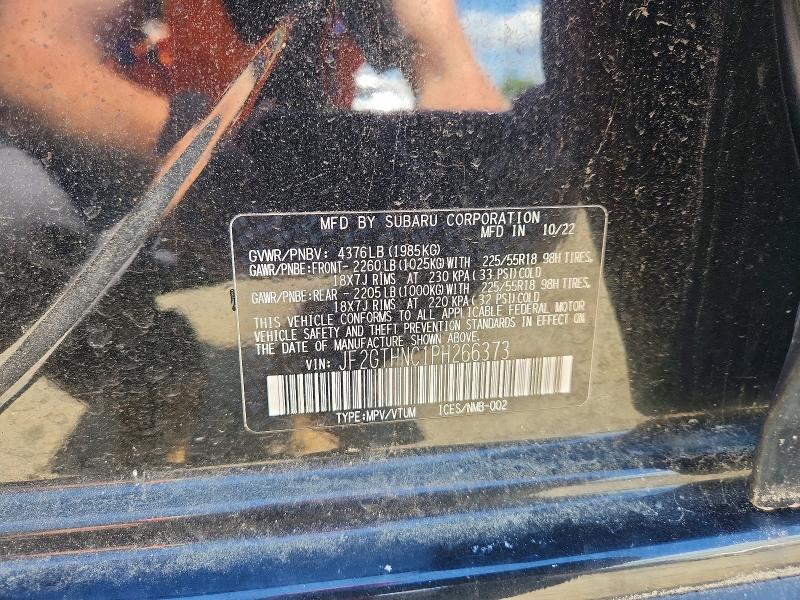 58232726 :رقم المزاد ، JF2GTHNC1PH266373 vin ، 2023 Subaru Crosstrek مزاد بيع