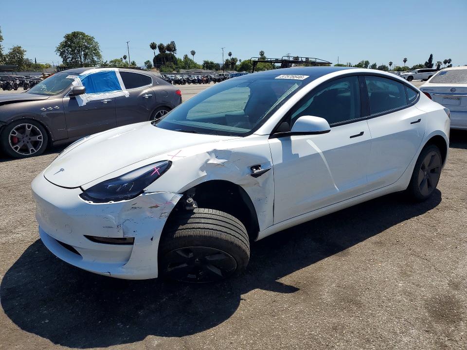 57576646 :رقم المزاد ، 5YJ3E1EA6PF496150 vin ، 2023 Tesla Model 3 مزاد بيع