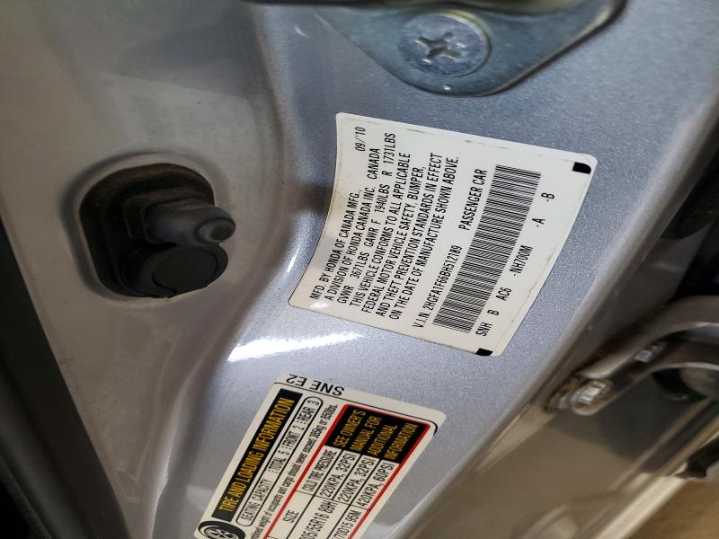 2011 Honda Civic მანქანა იყიდება აუქციონზე, vin: 2HGFA1F66BH512189, აუქციონის ნომერი: 56741096