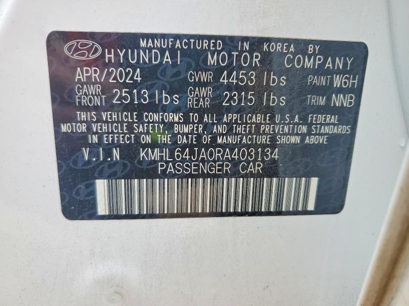 Продажа на аукционе авто 2024 Hyundai Sonata, vin: KMHL64JA0RA403134, номер лота: 56124126
