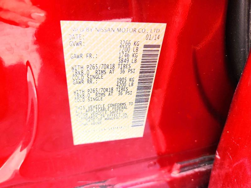 2014 Nissan Titan მანქანა იყიდება აუქციონზე, vin: 1N6BA0EC1EN509921, აუქციონის ნომერი: 58326396