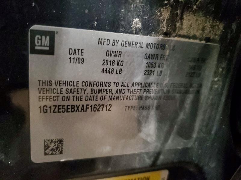 2010 Chevrolet Malibu მანქანა იყიდება აუქციონზე, vin: 1G1ZE5EBXAF162712, აუქციონის ნომერი: 57174736