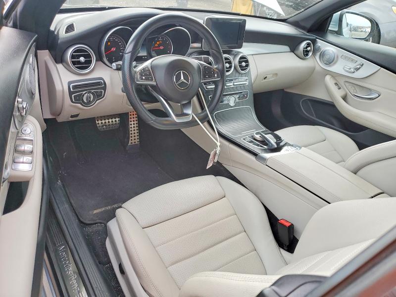 2018 Mercedes-benz C მანქანა იყიდება აუქციონზე, vin: WDDWK4JB7JF617962, აუქციონის ნომერი: 55616976