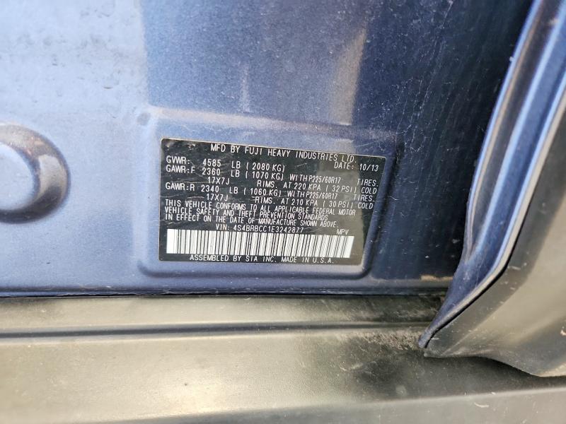 54546116 :رقم المزاد ، 4S4BRBCC1E3242877 vin ، 2014 Subaru Outback مزاد بيع