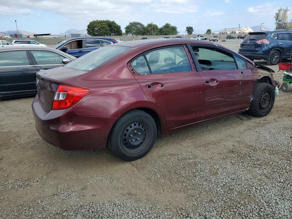 Продажа на аукционе авто 2012 Honda Civic, vin: 2HGFB2F59CH533999, номер лота: 85992555