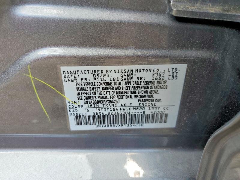 Продаж на аукціоні авто 2024 Nissan Sentra, vin: 3N1AB8BVXRY354250, номер лоту: 58386656