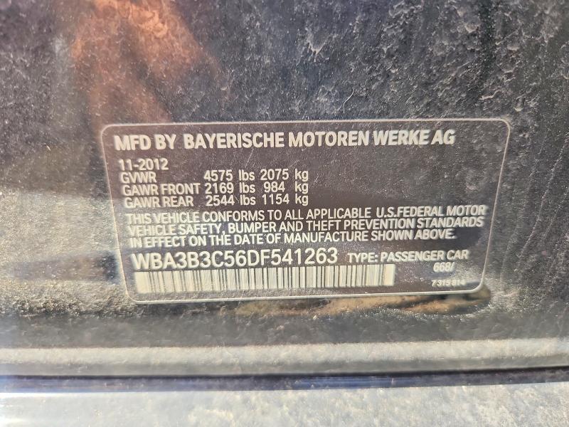 55955036 :رقم المزاد ، WBA3B3C56DF541263 vin ، 2013 Bmw 328 مزاد بيع
