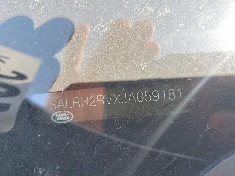 Auction sale of the 2018 Land Rover Discovery, vin: SALRR2RVXJA059181, lot number: 58353196