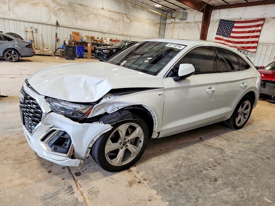 2022 Audi Q5 მანქანა იყიდება აუქციონზე, vin: WA15AAFY7N2044086, აუქციონის ნომერი: 58713316