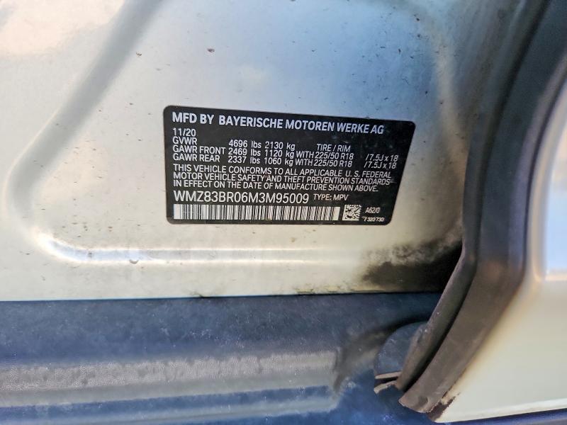 77250145 :رقم المزاد ، WMZ83BR06M3M95009 vin ، 2021 Mini Cooper مزاد بيع