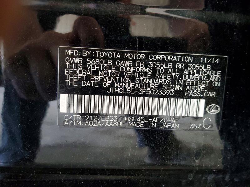 Aukcja sprzedaży 2015 Lexus Ls, vin: JTHCL5EF3F5023393, numer aukcji: 56729666
