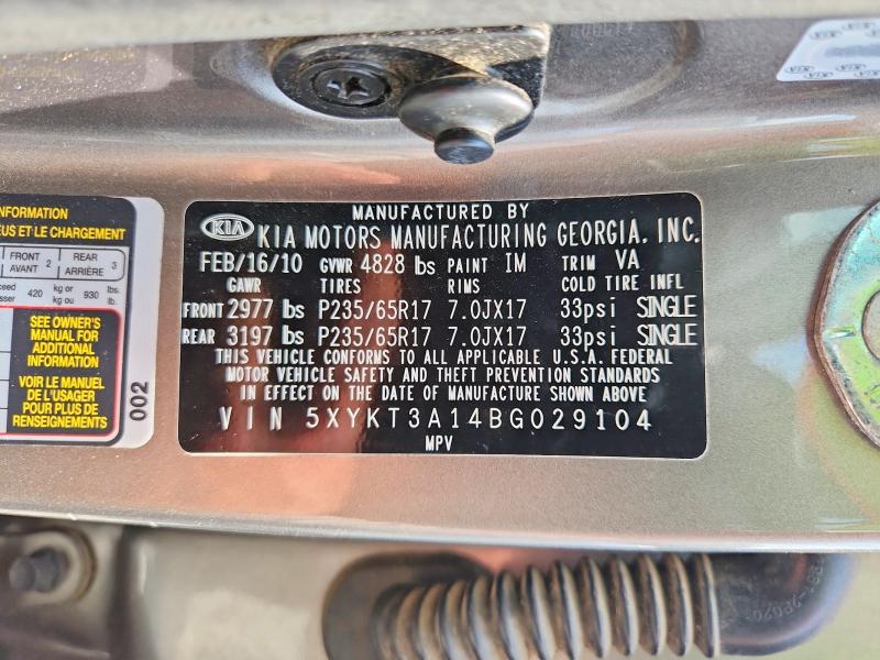 Продаж на аукціоні авто 2011 Kia Sorento, vin: 5XYKT3A14BG029104, номер лоту: 56336356