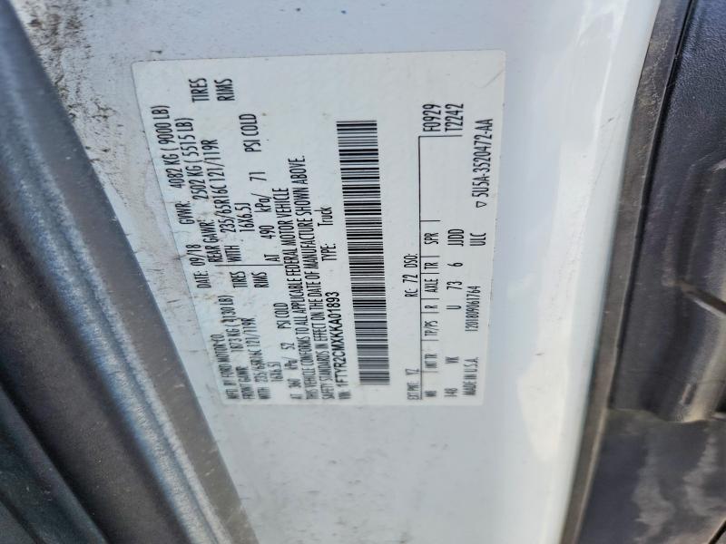 Aukcja sprzedaży 2019 Ford Transit, vin: 1FTYR2CMXKKA01893, numer aukcji: 57871416
