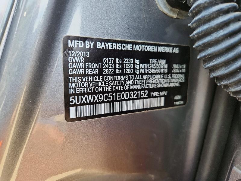 55763756 :رقم المزاد ، 5UXWX9C51E0D32152 vin ، 2014 Bmw X3 مزاد بيع
