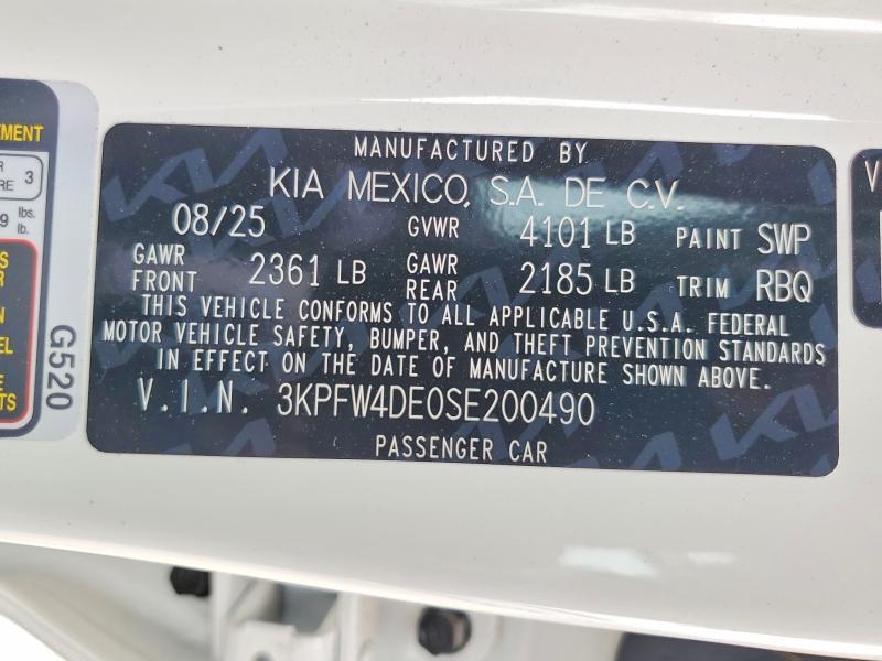 Продаж на аукціоні авто 2025 Kia K4, vin: 3KPFW4DE0SE200490, номер лоту: 57027516