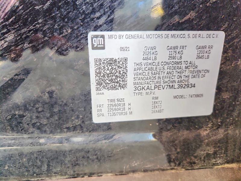 Продаж на аукціоні авто 2021 Gmc Terrain, vin: 3GKALPEV7ML392934, номер лоту: 57666056