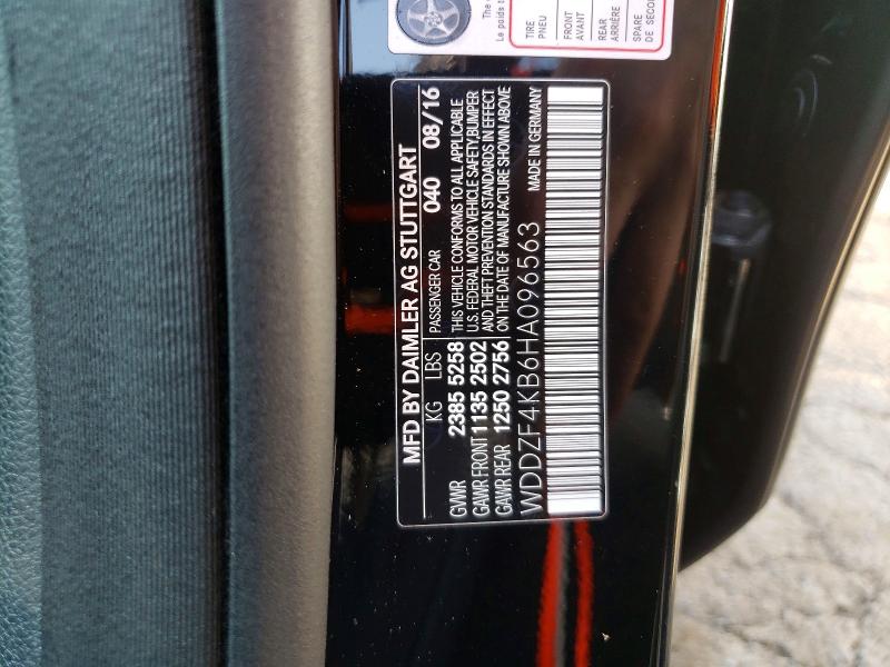 Продаж на аукціоні авто 2017 Mercedes-benz E, vin: WDDZF4KB6HA096563, номер лоту: 58637576