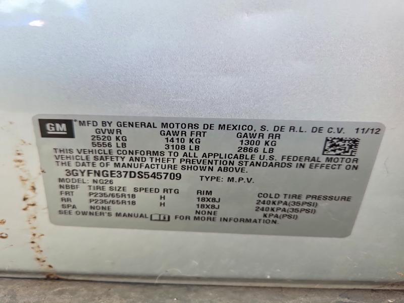Продажа на аукционе авто 2013 Cadillac Srx, vin: 3GYFNGE37DS545709, номер лота: 57956526