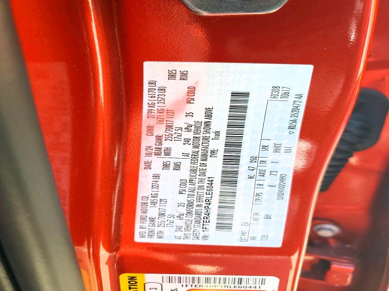 56035146 :رقم المزاد ، 1FTER4HP4RLE60441 vin ، 2024 Ford Ranger مزاد بيع
