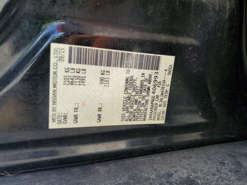 Продажа на аукционе авто 2016 Nissan Maxima, vin: 1N4AA6AP6GC406993, номер лота: 58998876