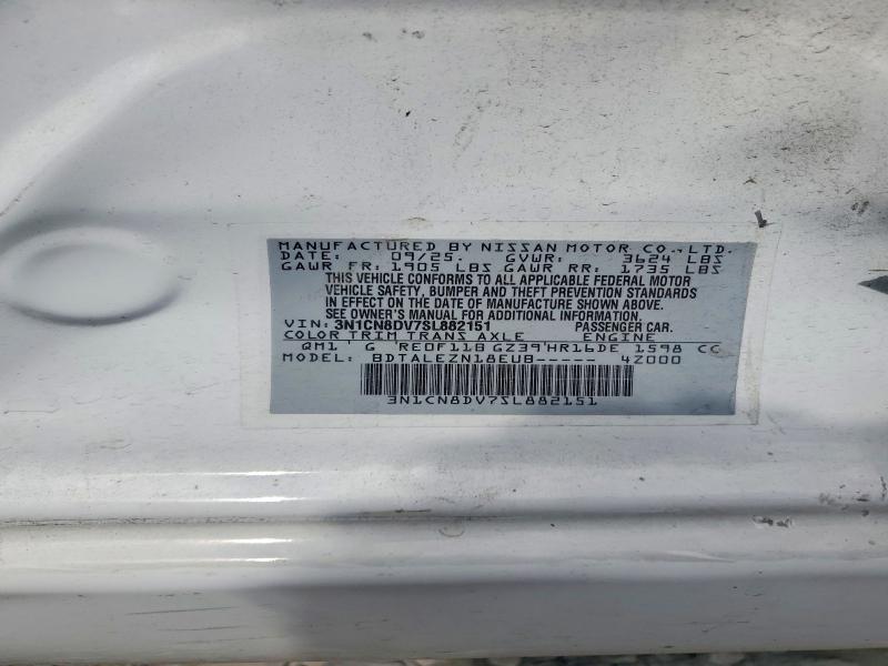 Продажа на аукционе авто 2025 Nissan Versa, vin: 3N1CN8DV7SL882151, номер лота: 56892256