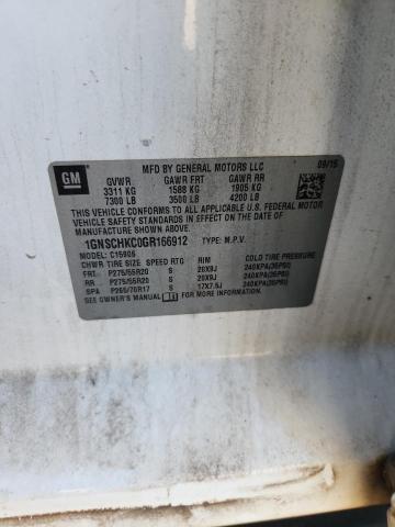 Aukcja sprzedaży 2016 Chevrolet Suburban, vin: 1GNSCHKC0GR166912, numer aukcji: 56083676