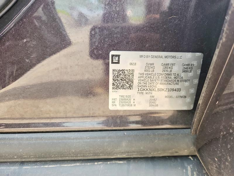 Aukcja sprzedaży 2019 Gmc Acadia, vin: 1GKKNXLS0KZ109433, numer aukcji: 58934446