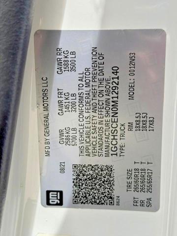 Продажа на аукционе авто 2021 Chevrolet Colorado, vin: 1GCHSCEN0M1292140, номер лота: 56173736