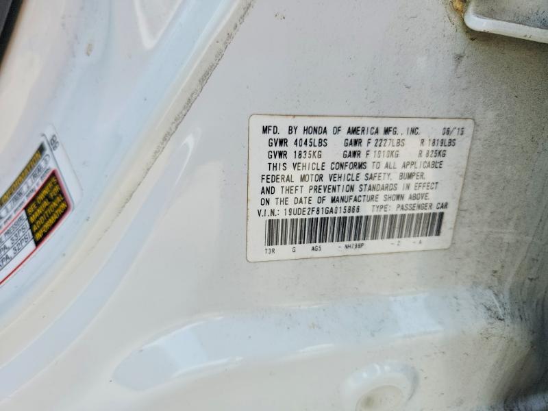 Aukcja sprzedaży 2016 Acura Ilx, vin: 19UDE2F81GA015866, numer aukcji: 56240216
