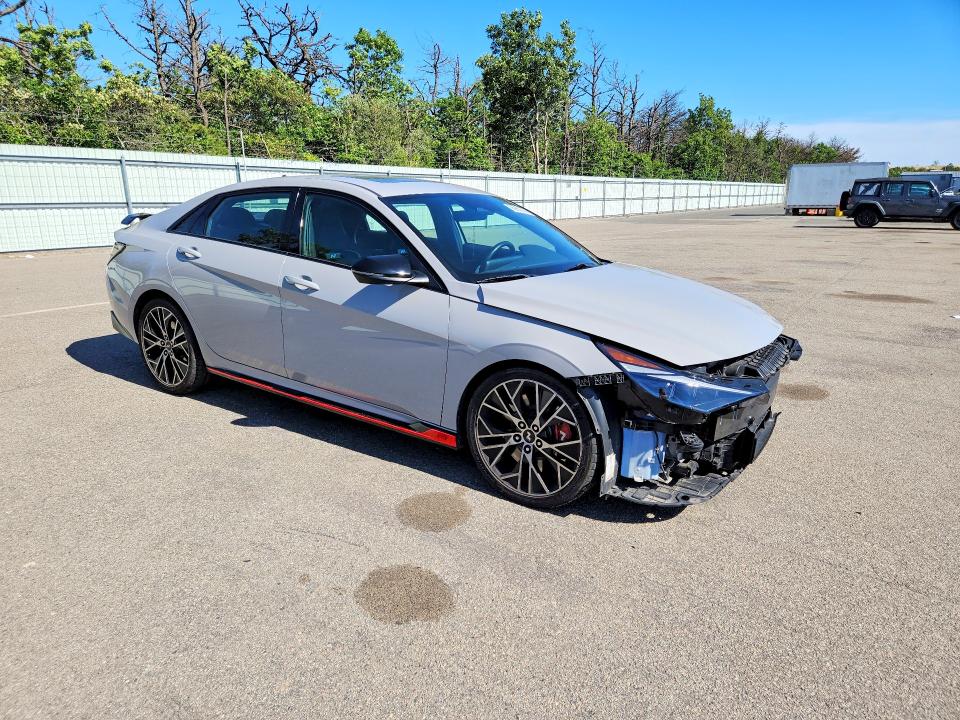2022 Hyundai Elantra N მანქანა იყიდება აუქციონზე, vin: KMHLW4AK8NU005302, აუქციონის ნომერი: 56981376