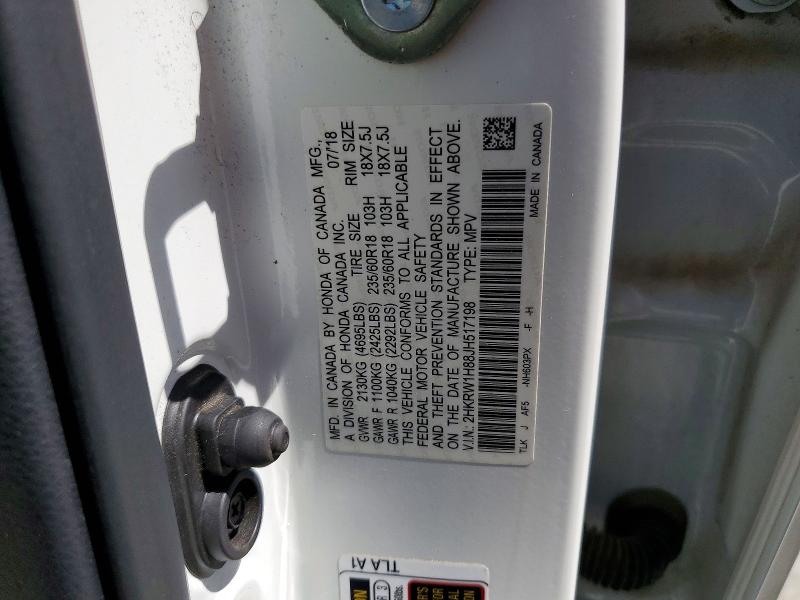Aukcja sprzedaży 2018 Honda Cr-v, vin: 2HKRW1H88JH517198, numer aukcji: 56302246