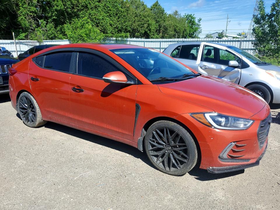 2018 Hyundai Elantra მანქანა იყიდება აუქციონზე, vin: KMHD84LF0JU579773, აუქციონის ნომერი: 57341986