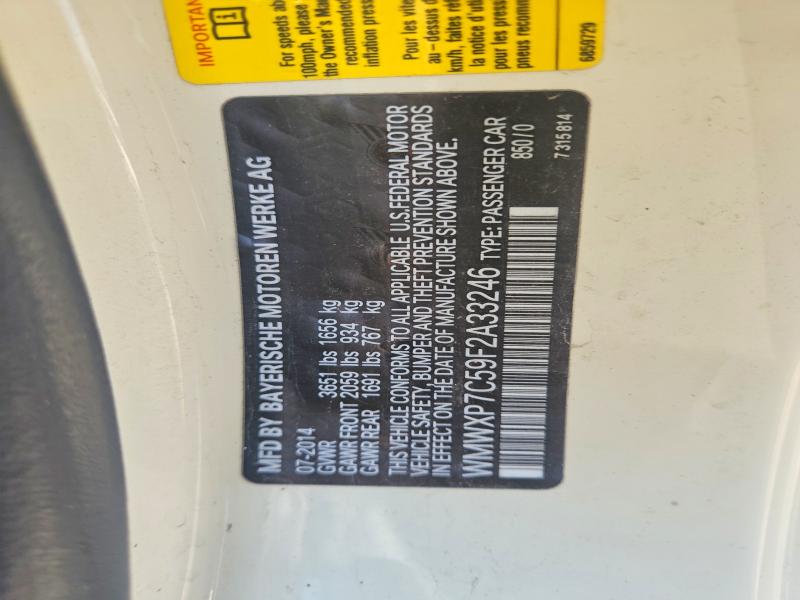 Aukcja sprzedaży 2015 Mini Cooper, vin: WMWXP7C59F2A33246, numer aukcji: 58605466