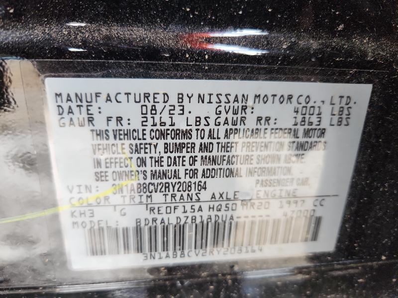 Продаж на аукціоні авто 2024 Nissan Sentra, vin: 3N1AB8CV2RY208164, номер лоту: 56717826
