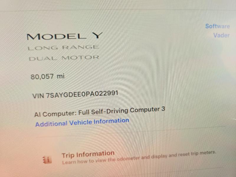 Продажа на аукционе авто 2023 Tesla Model Y, vin: 7SAYGDEE0PA022991, номер лота: 57273506