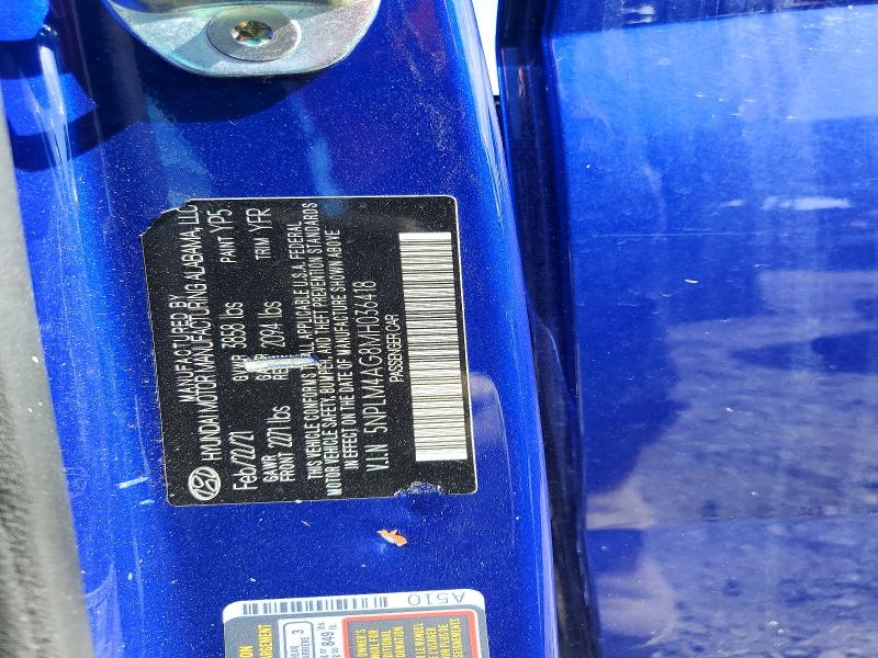 Продаж на аукціоні авто 2021 Hyundai Elantra, vin: 5NPLM4AG8MH036418, номер лоту: 56143496