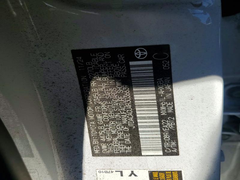 57900046 :رقم المزاد ، JTDACACU4R3036639 vin ، 2024 Toyota Prius Prime مزاد بيع