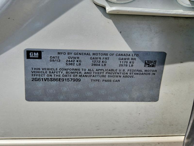 Продаж на аукціоні авто 2014 Cadillac Xts, vin: 2G61V5S86E9157909, номер лоту: 57009886