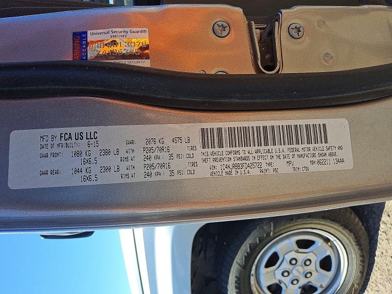Продаж на аукціоні авто 2015 Jeep Patriot, vin: 1C4NJRBB3FD425722, номер лоту: 58239346