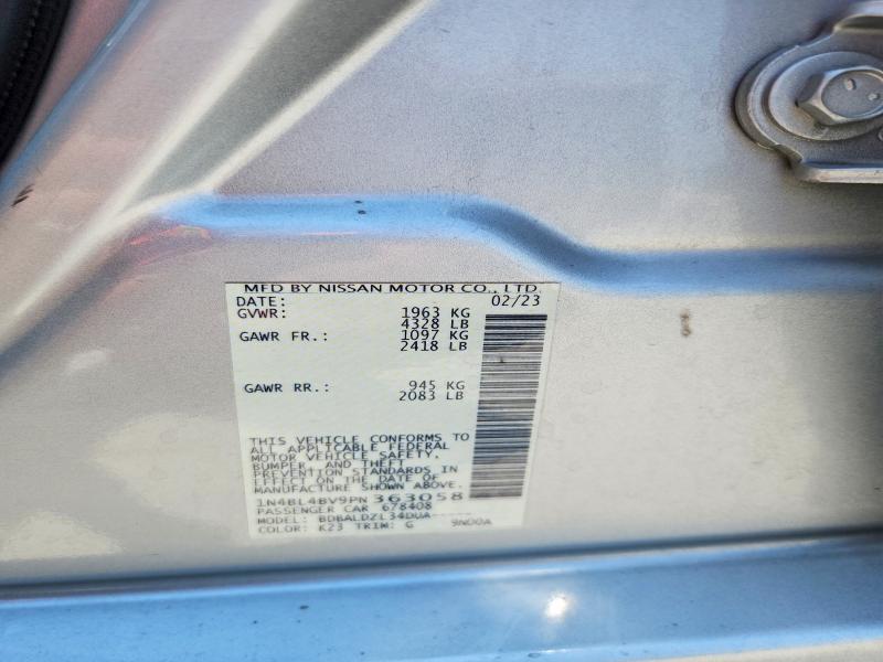 Aukcja sprzedaży 2023 Nissan Altima, vin: 1N4BL4BV9PN363058, numer aukcji: 58453276