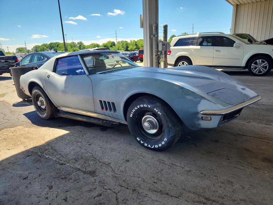 1968 Chevrolet Corvette მანქანა იყიდება აუქციონზე, vin: 194378S420546, აუქციონის ნომერი: 57208736