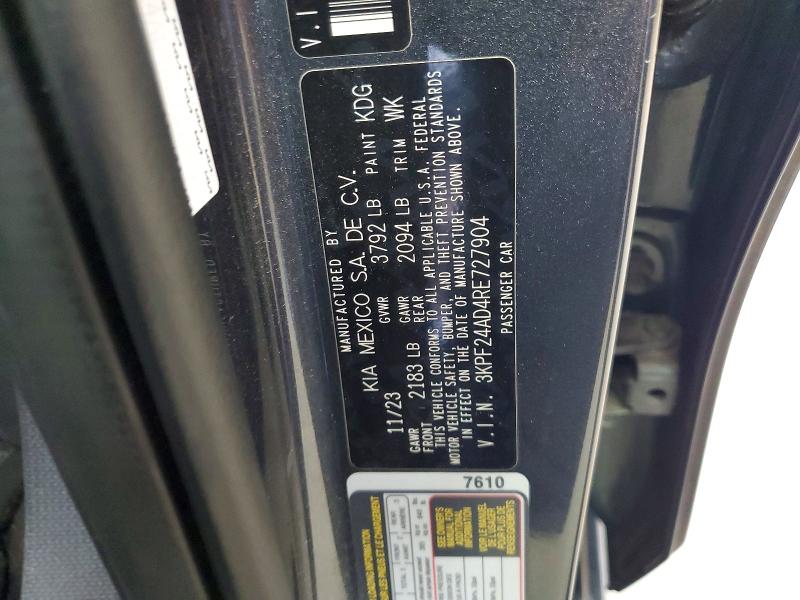 Продаж на аукціоні авто 2024 Kia Forte, vin: 3KPF24AD4RE727904, номер лоту: 59166566