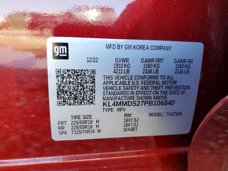 Продаж на аукціоні авто 2023 Buick Encore Gx, vin: KL4MMDS27PB106840, номер лоту: 58875036