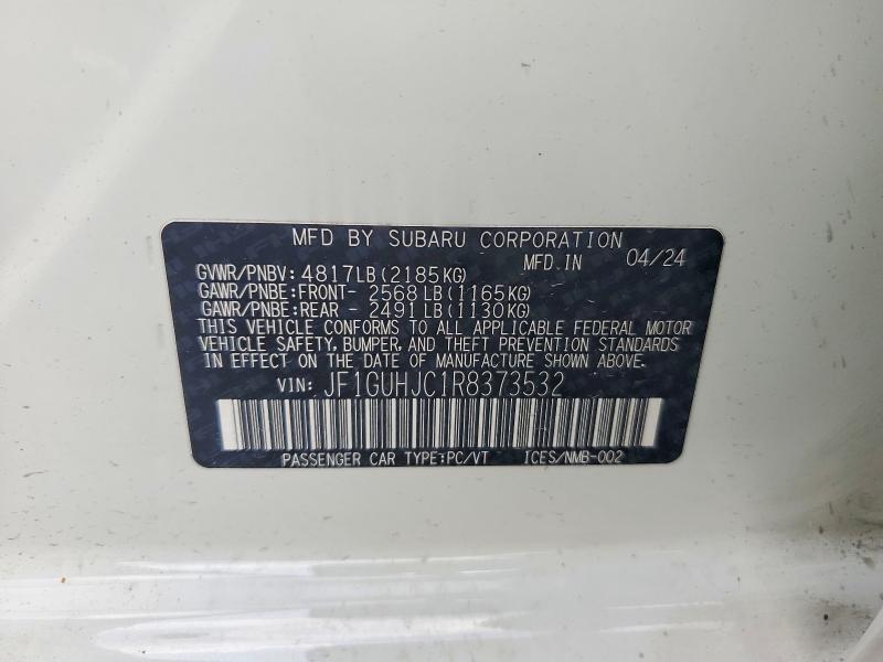 Продаж на аукціоні авто 2024 Subaru Impreza, vin: JF1GUHJC1R8373532, номер лоту: 57041106