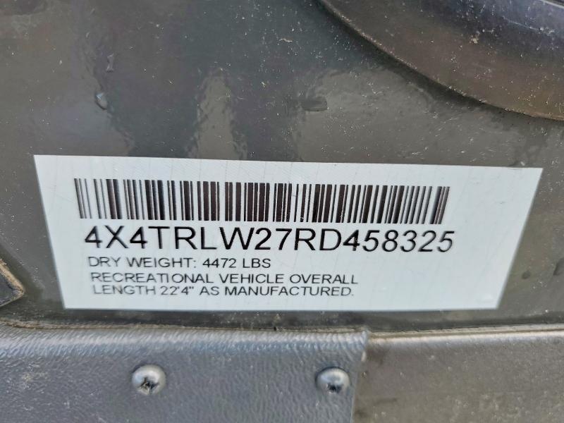 Продажа на аукционе авто 2024 Forester River Recreational Vehicle (rv), vin: 4X4TRLW27RD458325, номер лота: 57307656