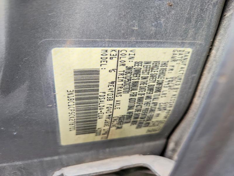 58804226 :رقم المزاد ، 3N1BC1CP5CK278701 vin ، 2012 Nissan Versa S Automatic مزاد بيع